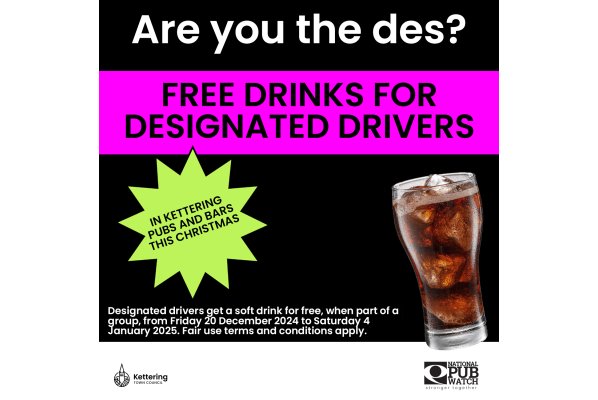 Festive freebie for designated drivers